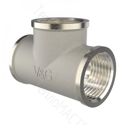 Лот: 24790862. Фото: 1. V&G Тройник 1/2" (42). Фитинги, подводка