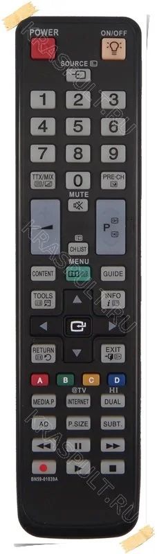 Лот: 15903275. Фото: 1. Пульт SAMSUNG BN59-01039A. Пульты ДУ