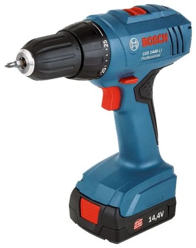 Лот: 9370283. Фото: 1. Bosch GSR 1440-LI 1.5Ah x2 Case. Электроинструмент