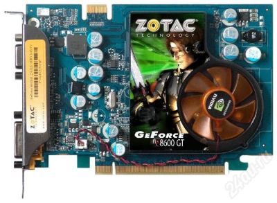 Лот: 179924. Фото: 1. zotac 8600 gt. Видеокарты