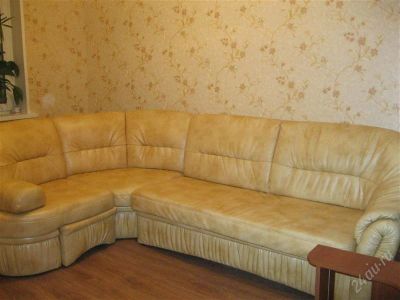 Лот: 907406. Фото: 1. диван угловой из кож.зама. Кресла, пуфы