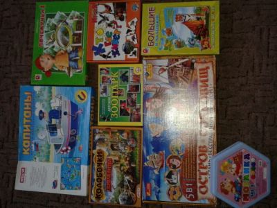 Лот: 5298799. Фото: 1. Игры настольные 7 штук. Детские настольные игры