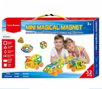 Лот: 10442299. Фото: 1. Магнитный конструктор Mini Magical... Конструкторы