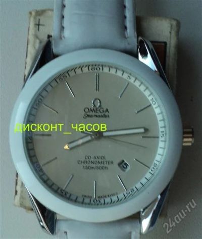 Лот: 2239864. Фото: 1. Omega Seamaster. С датой. Белые... Другое (ювелирные изделия, бижутерия, часы)