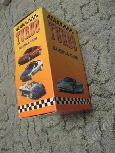 Лот: 344118. Фото: 1. раритет! блок из-под жевачки Turbo. Наклейки, карточки, вкладыши
