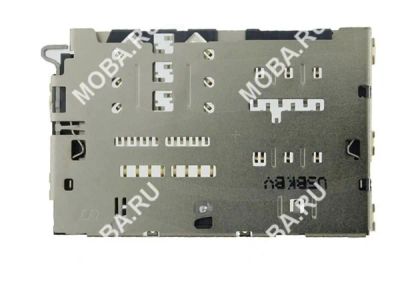 Лот: 10678330. Фото: 1. Коннектор SIM+MMC Samsung A310F... Шлейфы, разъёмы