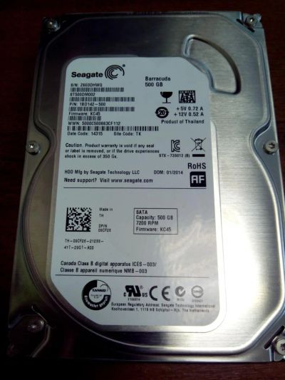 Лот: 4141799. Фото: 1. Жесткий диск 500 гигов Новый. Жёсткие диски (HDD)