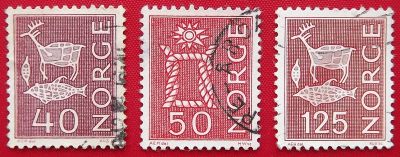 Лот: 1791664. Фото: 1. (№1398) марки (Норвегия) 3 штуки. Марки