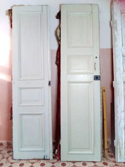Лот: 14803152. Фото: 1. Две пары деревянных двустворчатых... Двери межкомнатные
