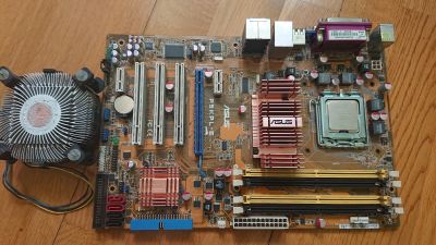 Лот: 16725499. Фото: 1. ASUS P5KPL-E + Intel Dual Core... Материнские платы