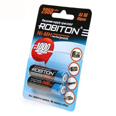 Лот: 16338891. Фото: 1. Аккумулятор Ni-MH AA Robiton 2850mAh... Батарейки, аккумуляторы, элементы питания