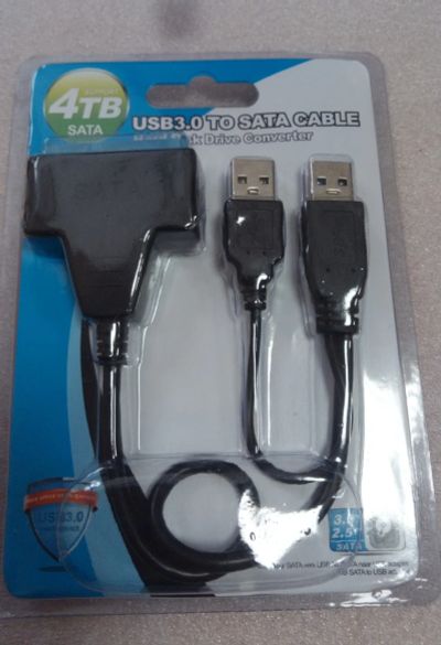 Лот: 18601869. Фото: 1. Адаптер конвертер USB 3.0 to SATA... Платы расширения, контроллеры, доп. порты