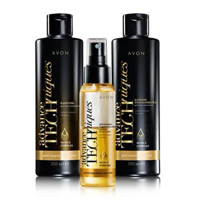 Лот: 9095298. Фото: 1. Набор "Драгоценные масла" от Avon. Уход за волосами 