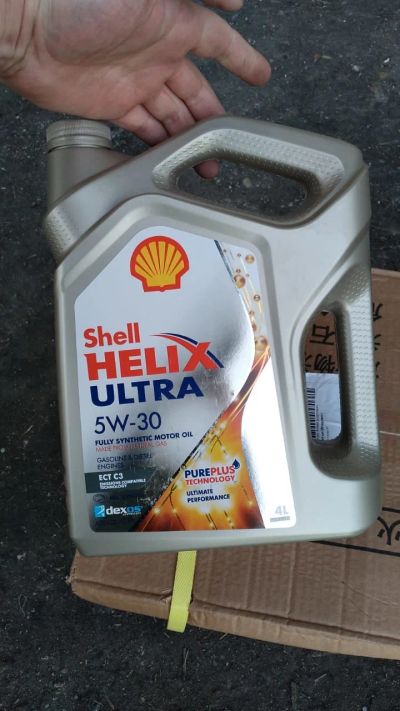 Лот: 17329117. Фото: 1. Масло Shell ultra ECT 5W30 (4L... Масла, жидкости