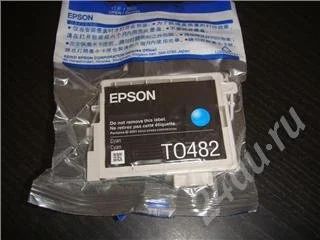 Лот: 374110. Фото: 1. Картридж EPSON T0482 синий (R200... Картриджи, расходные материалы