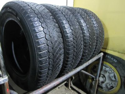 Лот: 19613360. Фото: 1. 4шт. 225-65-17 Continental ContiIceContact... Шины