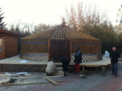 Лот: 6814305. Фото: 1. Юрта монгольская большая(60кв... Срубы, бани, дома