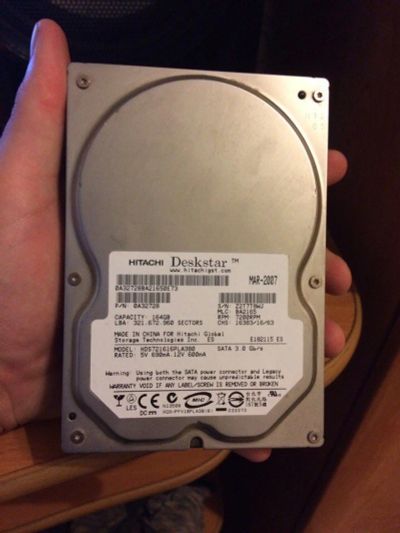 Лот: 9984645. Фото: 1. жесткий диск Hitachi 160gb 3.5. Жёсткие диски (HDD)