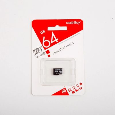 Лот: 19834001. Фото: 1. Карта памяти microSDXC 64Gb SmartBuy... Карты памяти
