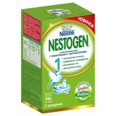 Лот: 5901886. Фото: 1. Сухая молочная смесь Nestogen... Детское питание