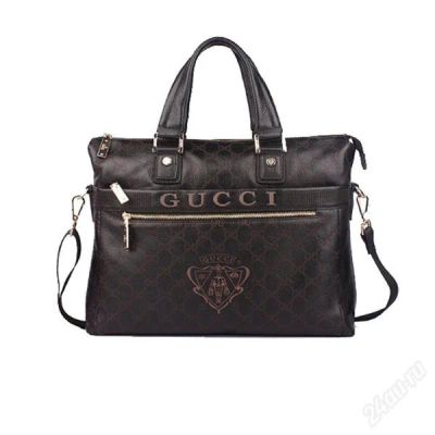 Лот: 2087278. Фото: 1. мужская, кожанная сумка Gucci. Сумки