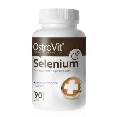 Лот: 10584566. Фото: 1. Selenium 90 таб. OstroVit (витамины... Спортивное питание, витамины