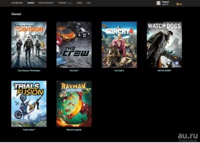 Лот: 8836333. Фото: 1. Аккаунт Uplay с играми для PlayStation4. Аккаунты