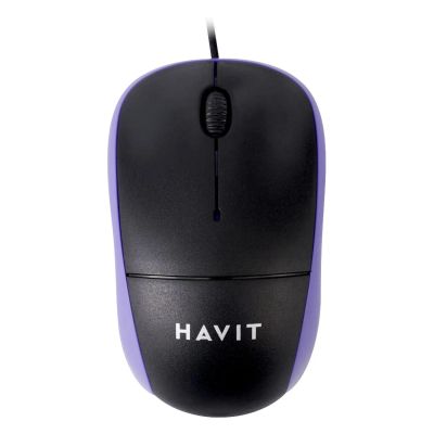 Лот: 24523386. Фото: 1. Мышь Havit MS851 Black/Purple. Клавиатуры и мыши
