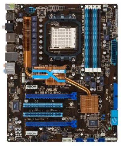 Лот: 2170809. Фото: 1. Asus nVIDIA nForce980a M4N98TD... Материнские платы