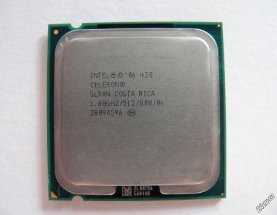 Лот: 10464778. Фото: 1. Intel® Celeron® 430 1.8GHz, 512K... Процессоры