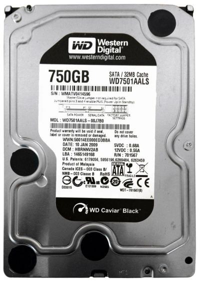Лот: 13501899. Фото: 1. Надежный Western Digital Caviar... Жёсткие диски (HDD)
