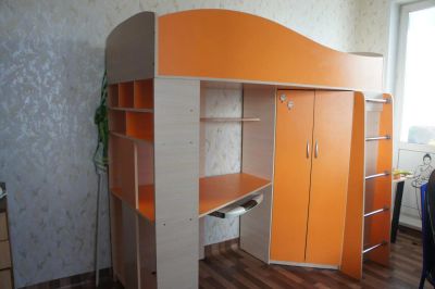 Лот: 10105056. Фото: 1. Кровать чердак. Детские кровати и кроватки