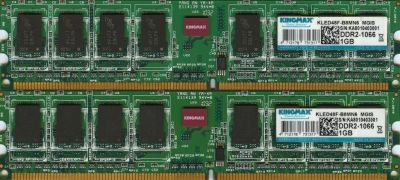 Лот: 15753021. Фото: 1. Kingmax KLED48F-B8KU6 2GB DDR2... Оперативная память