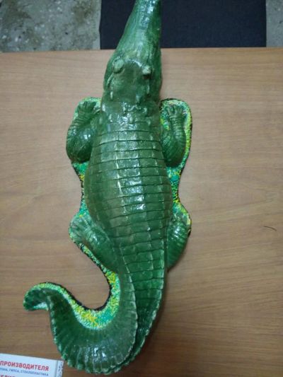 Лот: 8894086. Фото: 1. Гипсовая скульптура "Крокодил". Скульптуры