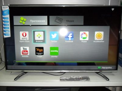Лот: 6802283. Фото: 1. LED-Телевизор DEXP F42B8000H... Телевизоры