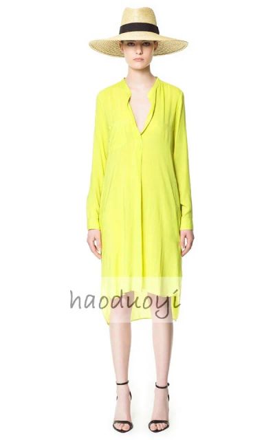 Лот: 3481535. Фото: 1. НОВОЕ ярко желтое платье. Zara. Платья