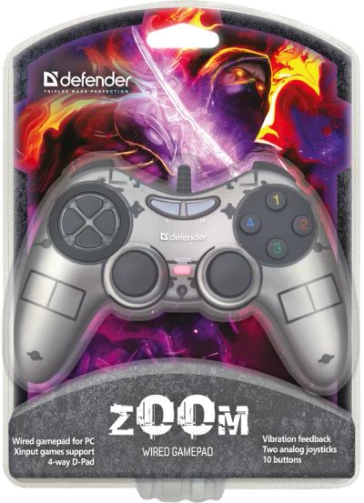 Лот: 17004985. Фото: 1. Геймпад Defender Zoom 10кн, 2... Рули, джойстики