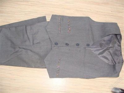 Лот: 2008505. Фото: 1. Костюм серый мальч. р.140. Брюки, шорты, джинсы
