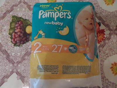 Лот: 4397161. Фото: 1. Подгузники Pampers new baby. Детская гигиена