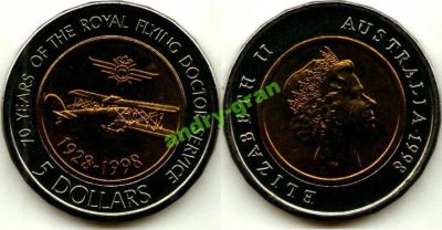Лот: 6007078. Фото: 1. 0249 Австралия 5 долларов 1998... Австралия и Океания