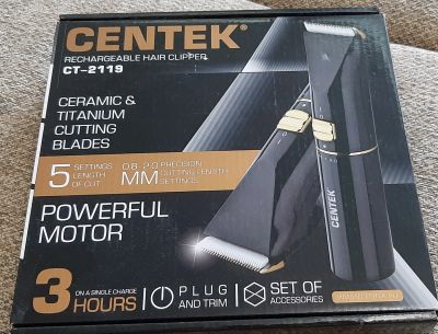 Лот: 16454632. Фото: 1. Машинка для стрижки Centek CT-2119. Укладка и стрижка волос, бритьё, эпиляция