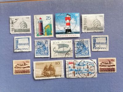 Лот: 25271732. Фото: 1. Корабли, маяки разных стран. Набор... Марки