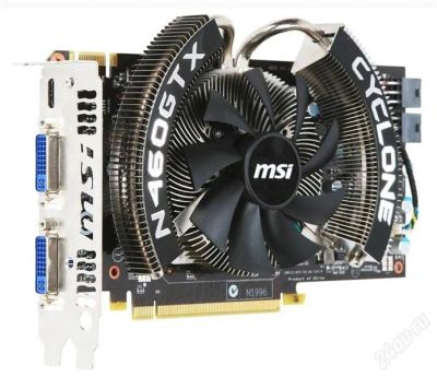 Лот: 1724493. Фото: 1. MSI Geforce NGTX 460 HAWK 810mhz... Видеокарты