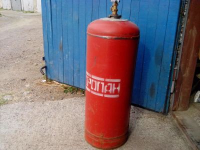 Лот: 10100789. Фото: 1. Баллон газовый (пропан) 50 литров. Баллоны, газ в баллонах