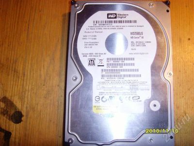 Лот: 610961. Фото: 1. Винт неисправный WD2500JS-22MHB0... Жёсткие диски (HDD)