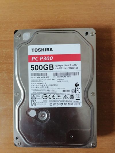 Лот: 17978956. Фото: 1. Жесткий диск Toshiba 500 GB. Жёсткие диски (HDD)
