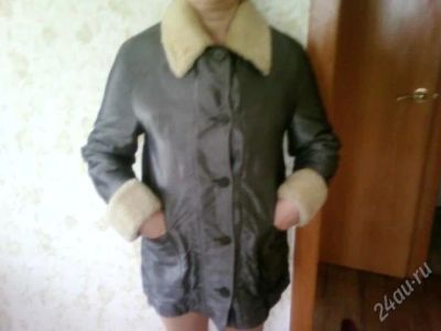 Лот: 2295212. Фото: 1. пальто 46-48р (внутри мех овчины... Верхняя одежда