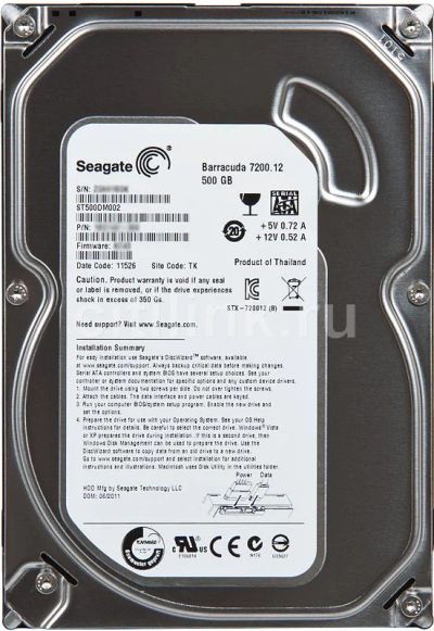 Лот: 5752766. Фото: 1. Жесткий диск Seagate ST500DM002... Жёсткие диски (HDD)