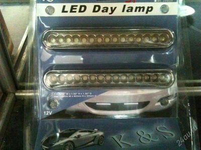 Лот: 1074577. Фото: 1. дневные ходовые огни 15 LED 2шт. Оптика и освещение
