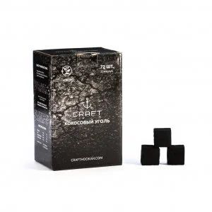 Лот: 12253301. Фото: 1. Кокосовый уголь Craft 1кг. 72... Аксессуары и запчасти для кальянов